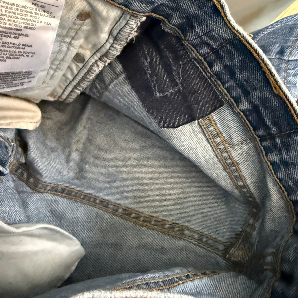 Levi's 505 Straight Leg Jeans Tag W31 L30 Hemmed 31x25 Zip Fly Mid Rise 2020 - Picture 11 of 11